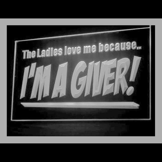 180054 I Am Giver Bar Pub Adult Store Shop Home Decor Open Display illuminated Night Light Neon Sign 16 Color By Remote