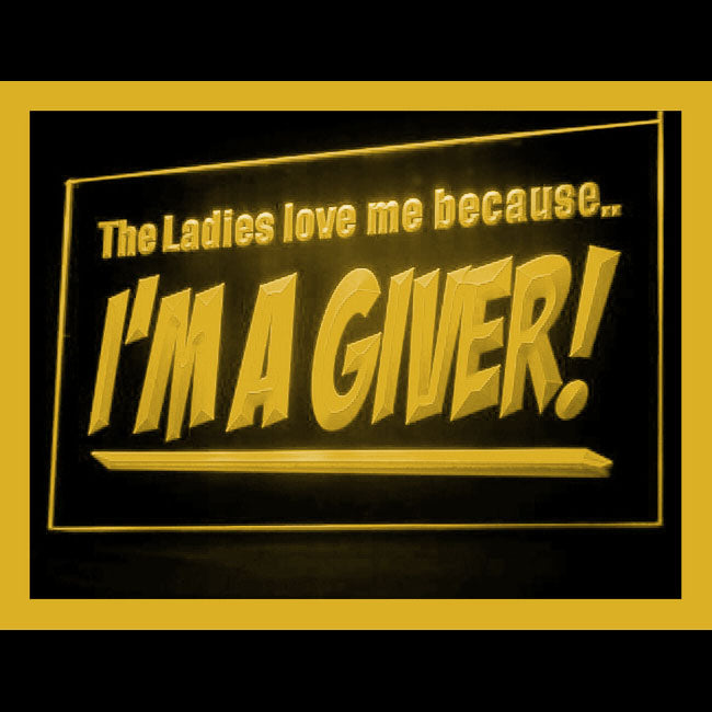 180054 I Am Giver Bar Pub Adult Store Shop Home Decor Open Display illuminated Night Light Neon Sign 16 Color By Remote