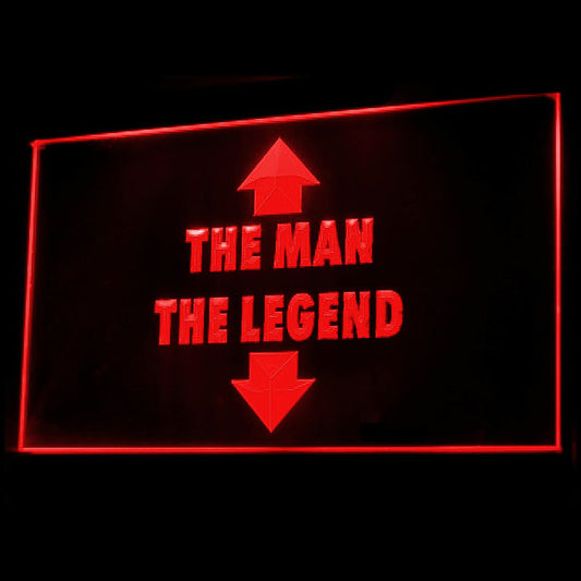 180064 The Man The Legend Adult Store Shop Home Decor Open Display illuminated Night Light Neon Sign 16 Color By Remote