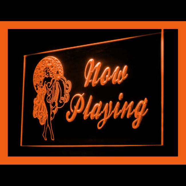 180068 Now Playing Home Decor Adult Store Shop Home Decor Open Display illuminated Night Light Neon Sign 16 Color By Remote