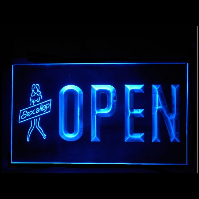 180075 Open Sexy Girls Adult Store Toys Shop Home Decor Open Display illuminated Night Light Neon Sign 16 Color By Remote
