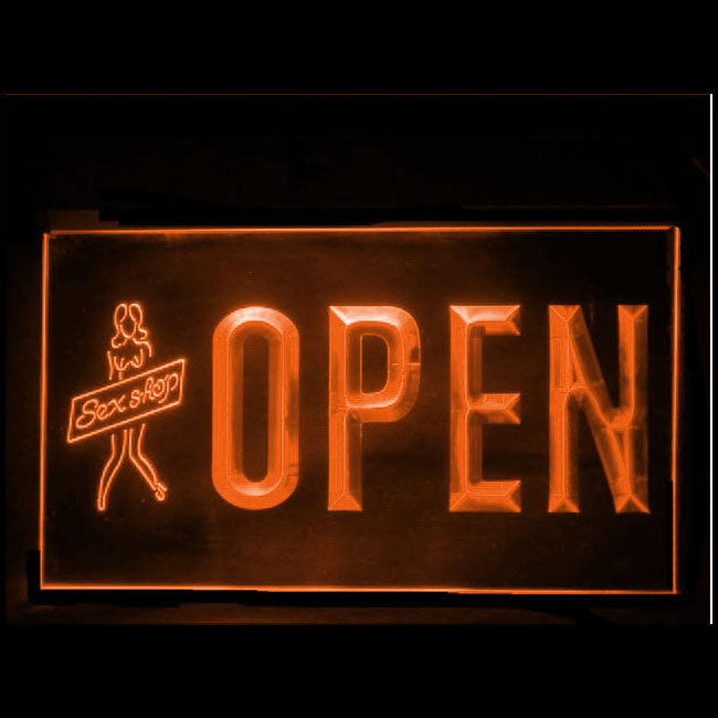 180075 Open Sexy Girls Adult Store Toys Shop Home Decor Open Display illuminated Night Light Neon Sign 16 Color By Remote