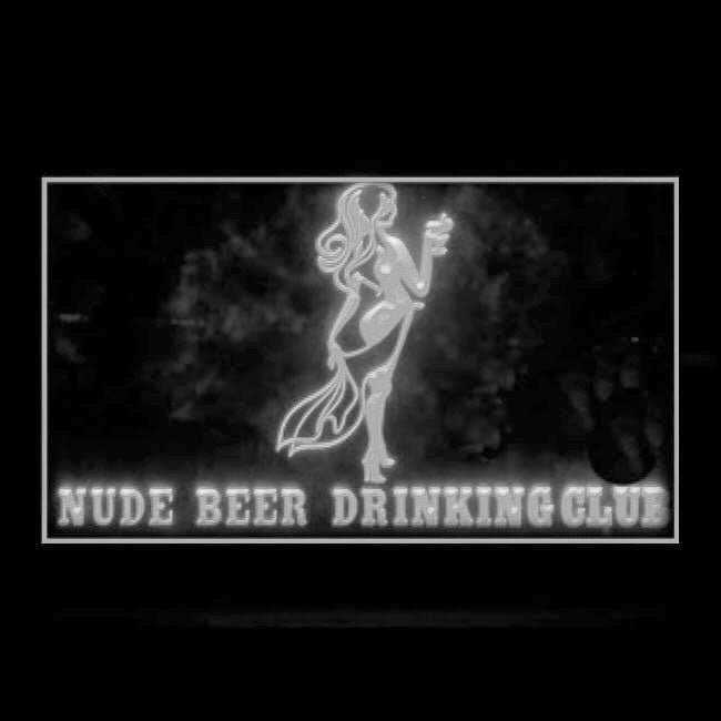 180080 Nude Beer Drinking Club Adult Store Shop Home Decor Open Display illuminated Night Light Neon Sign 16 Color By Remote