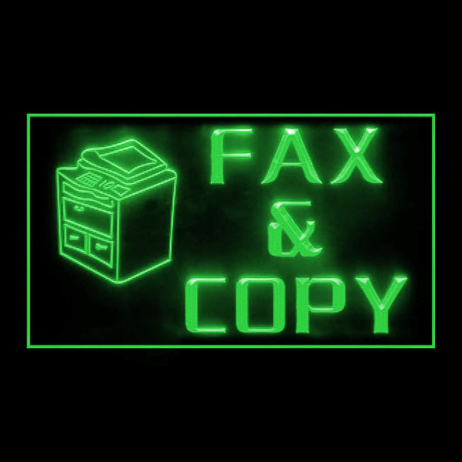 190009 Fax Copy Store Shop Center Home Decor Open Display illuminated Night Light Neon Sign 16 Color By Remote
