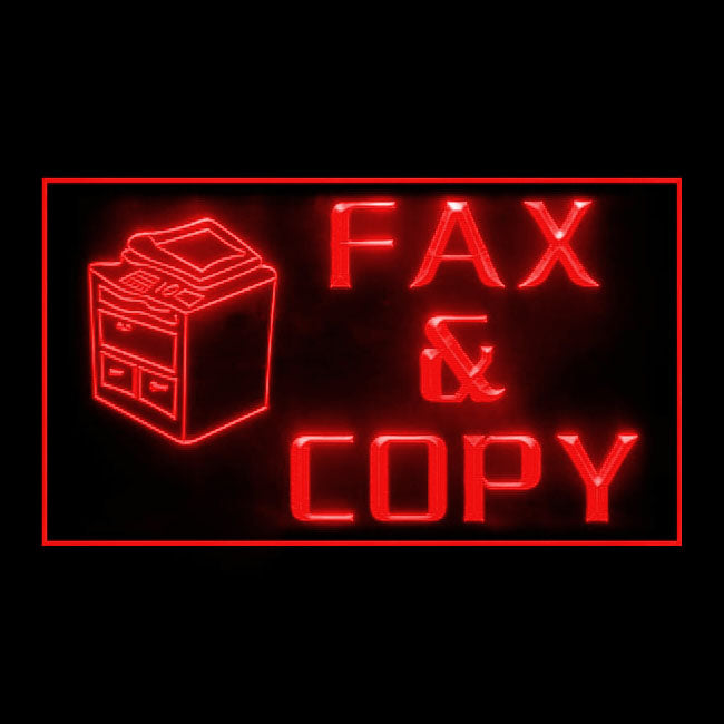 190009 Fax Copy Store Shop Center Home Decor Open Display illuminated Night Light Neon Sign 16 Color By Remote