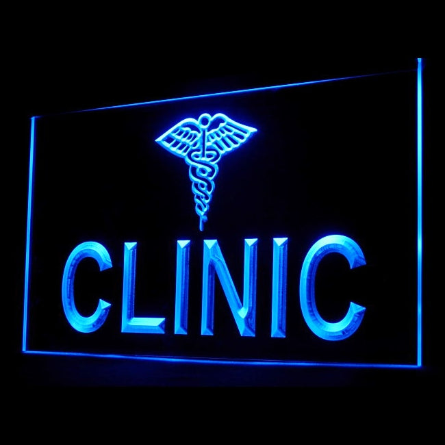 190029 Clinic Health Care Home Decor Open Display illuminated Night Light Neon Sign 16 Color By Remote