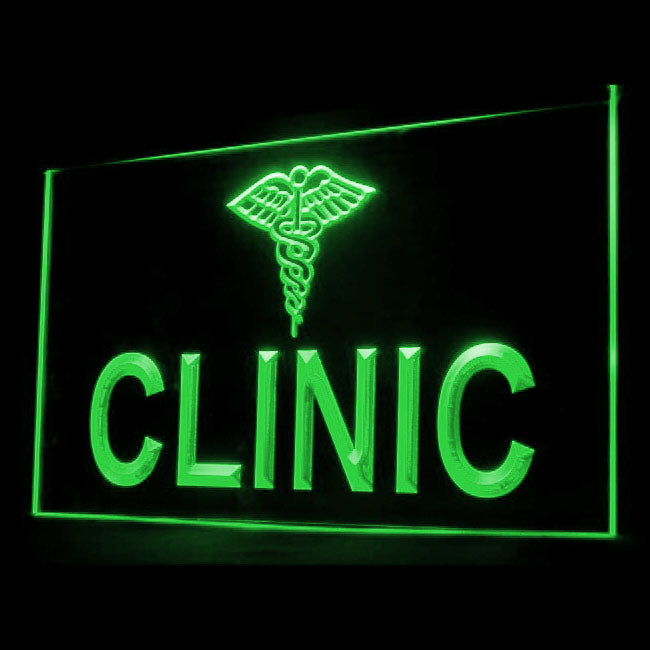 190029 Clinic Health Care Home Decor Open Display illuminated Night Light Neon Sign 16 Color By Remote
