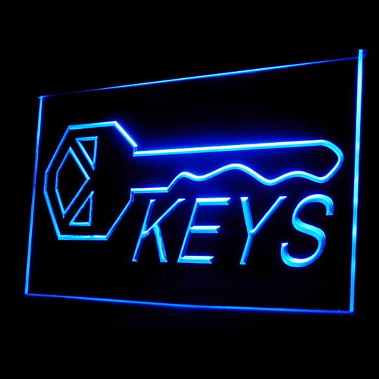 190045 Keys Locksmiths Tool Shop Home Decor Open Display illuminated Night Light Neon Sign 16 Color By Remote