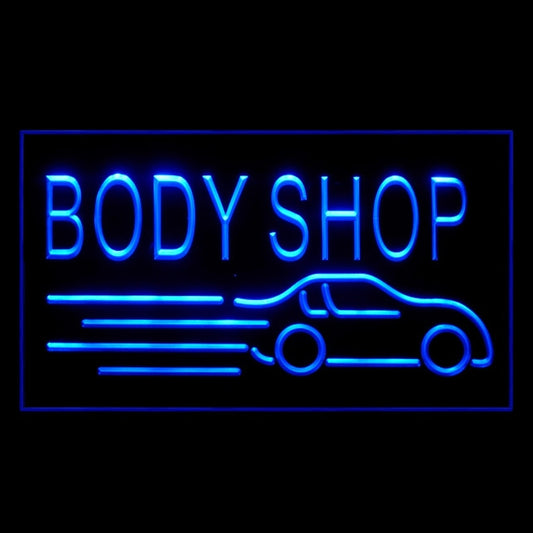 190065 Body Shop Car Exquisite Technical Home Decor Open Display illuminated Night Light Neon Sign 16 Color By Remote