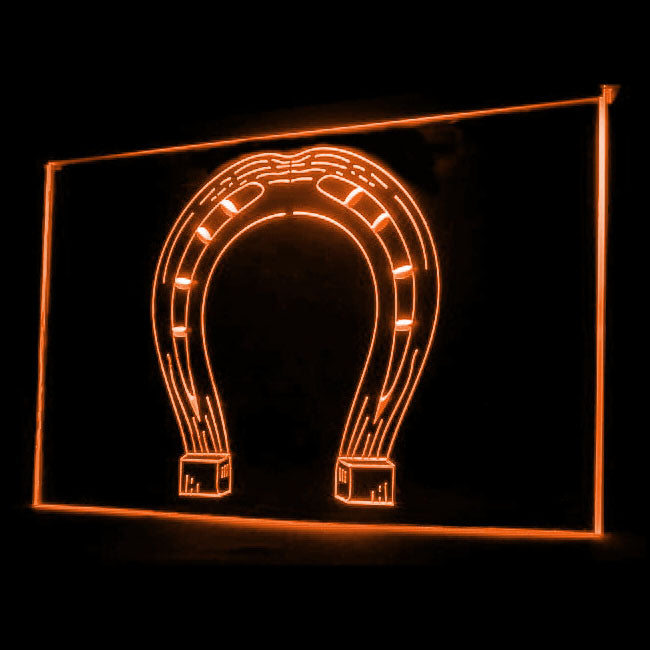 190077 Horseshoe Horse Store Shop Home Decor Open Display illuminated Night Light Neon Sign 16 Color By Remote