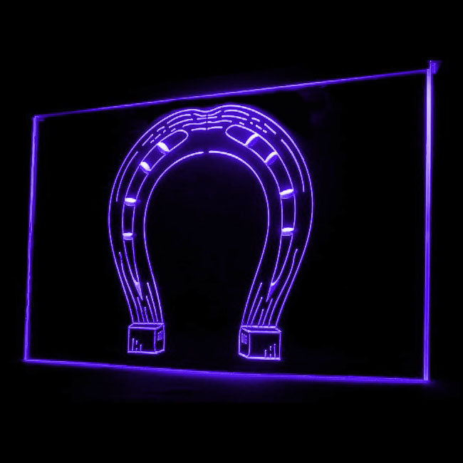 190077 Horseshoe Horse Store Shop Home Decor Open Display illuminated Night Light Neon Sign 16 Color By Remote