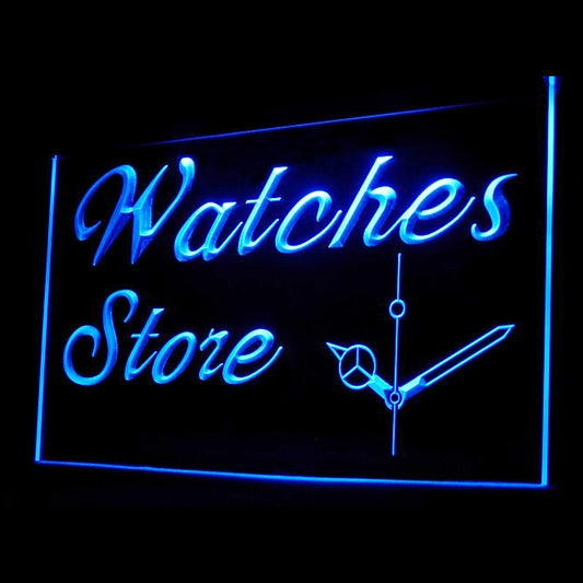 190079 Watch Store Shop Home Decor Open Display illuminated Night Light Neon Sign 16 Color By Remote
