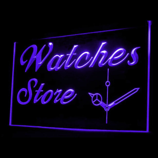 190079 Watch Store Shop Home Decor Open Display illuminated Night Light Neon Sign 16 Color By Remote