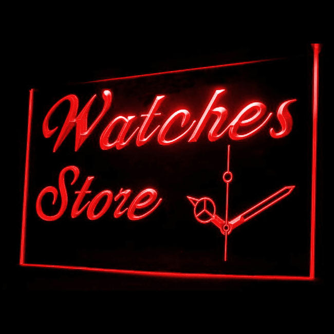 190079 Watch Store Shop Home Decor Open Display illuminated Night Light Neon Sign 16 Color By Remote