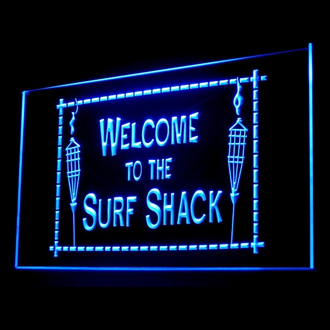 190083 Welcome To Surf Shack Shop Home Decor Open Display illuminated Night Light Neon Sign 16 Color By Remote