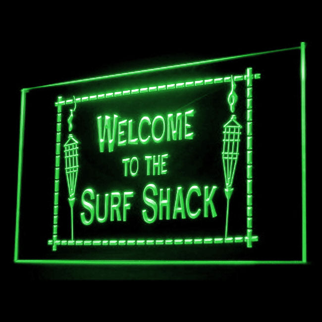 190083 Welcome To Surf Shack Shop Home Decor Open Display illuminated Night Light Neon Sign 16 Color By Remote