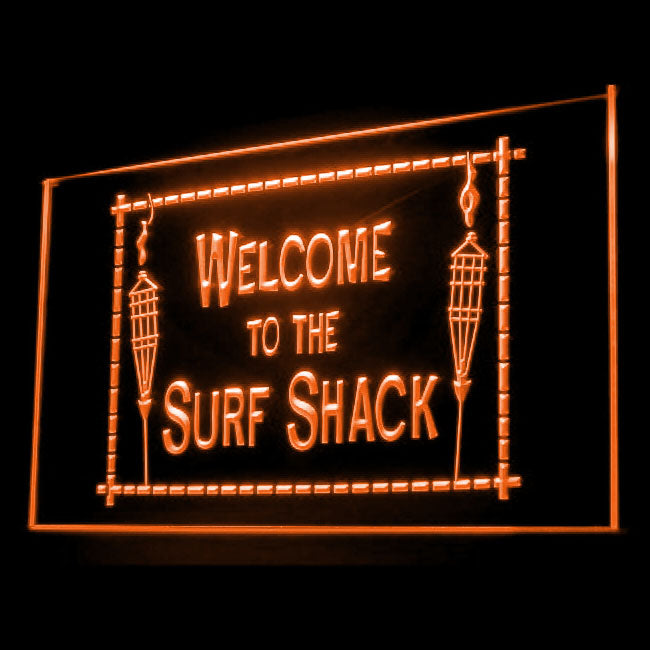 190083 Welcome To Surf Shack Shop Home Decor Open Display illuminated Night Light Neon Sign 16 Color By Remote
