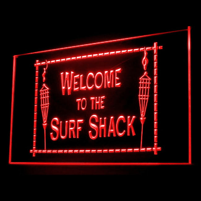 190083 Welcome To Surf Shack Shop Home Decor Open Display illuminated Night Light Neon Sign 16 Color By Remote