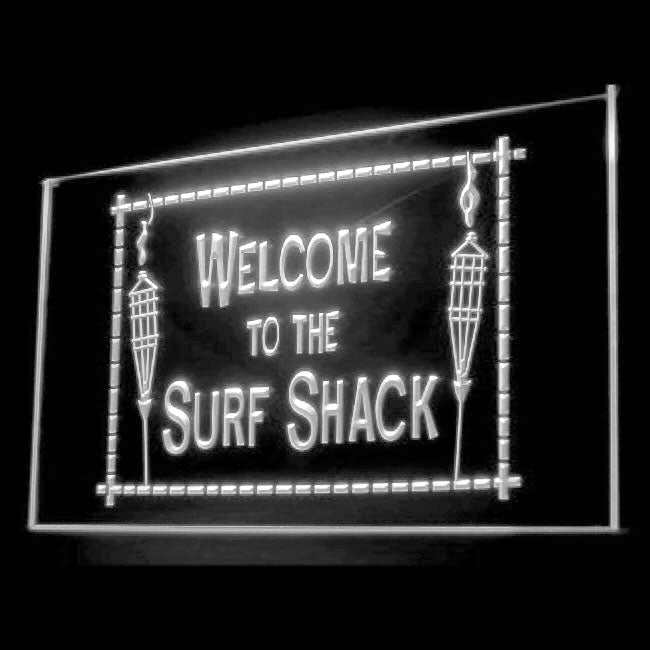 190083 Welcome To Surf Shack Shop Home Decor Open Display illuminated Night Light Neon Sign 16 Color By Remote