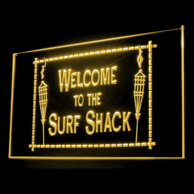 190083 Welcome To Surf Shack Shop Home Decor Open Display illuminated Night Light Neon Sign 16 Color By Remote