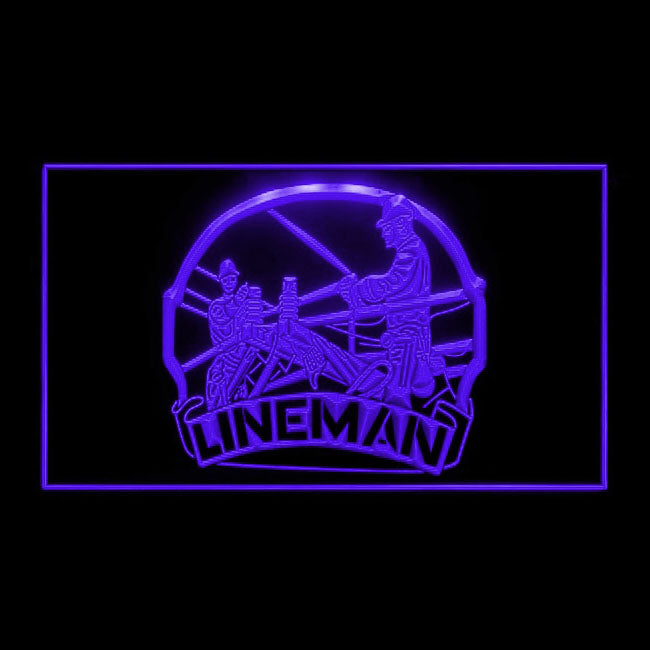 190094 Lineman Service Tools Shop Home Decor Open Display illuminated Night Light Neon Sign 16 Color By Remote