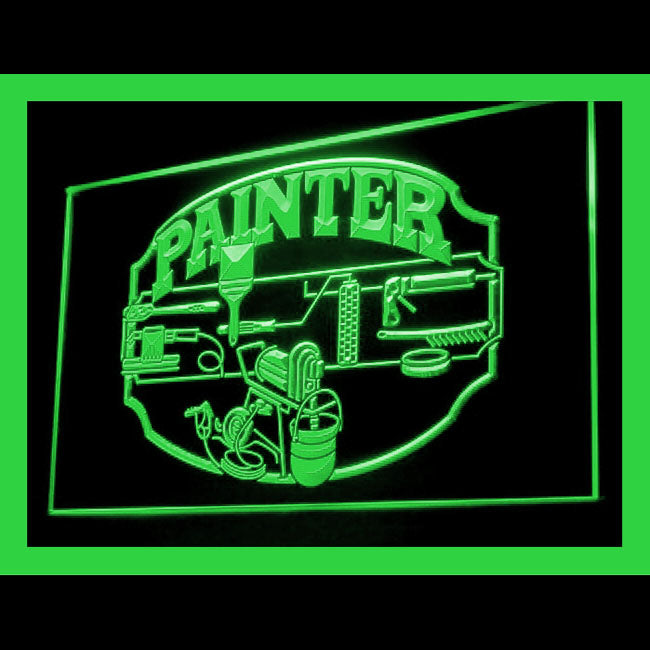 190103 Painter Service Tools Shop Home Decor Open Display illuminated Night Light Neon Sign 16 Color By Remote