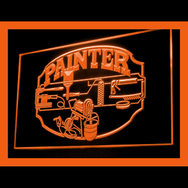190103 Painter Service Tools Shop Home Decor Open Display illuminated Night Light Neon Sign 16 Color By Remote