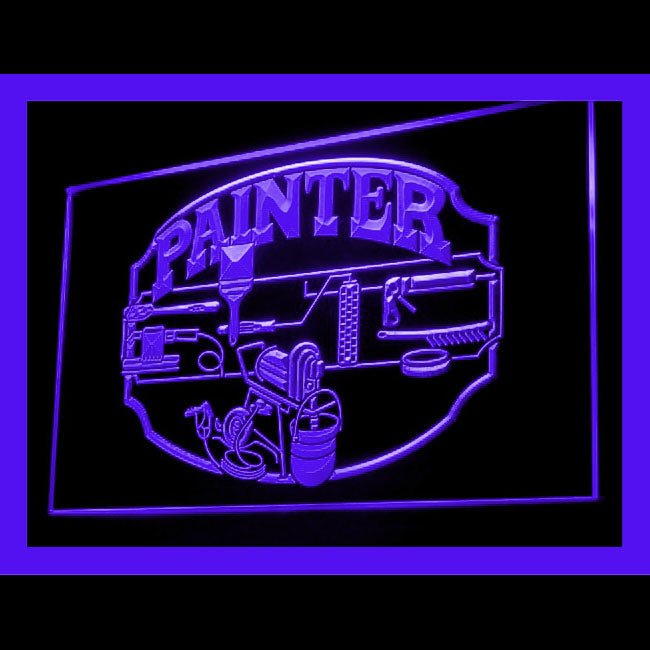 190103 Painter Service Tools Shop Home Decor Open Display illuminated Night Light Neon Sign 16 Color By Remote