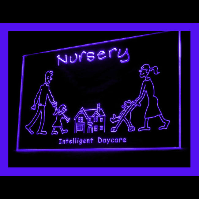 190116 Nursery Intelligent Day Care Home Decor Open Display illuminated Night Light Neon Sign 16 Color By Remote