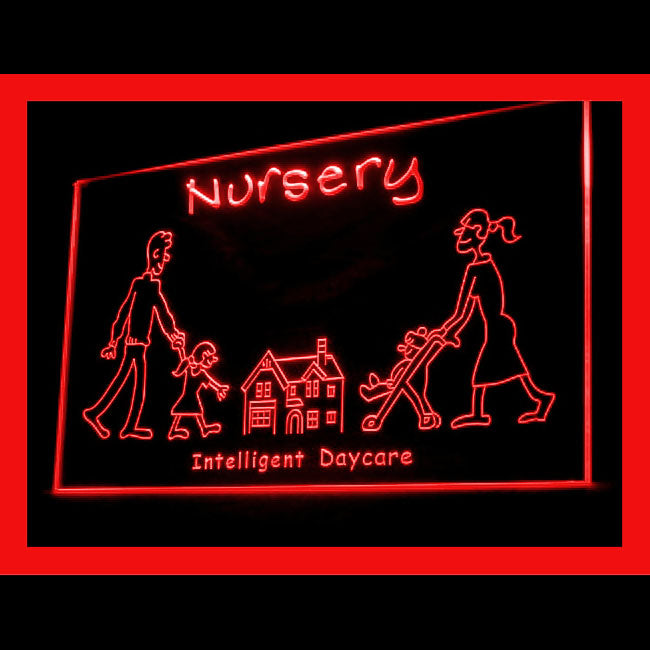 190116 Nursery Intelligent Day Care Home Decor Open Display illuminated Night Light Neon Sign 16 Color By Remote
