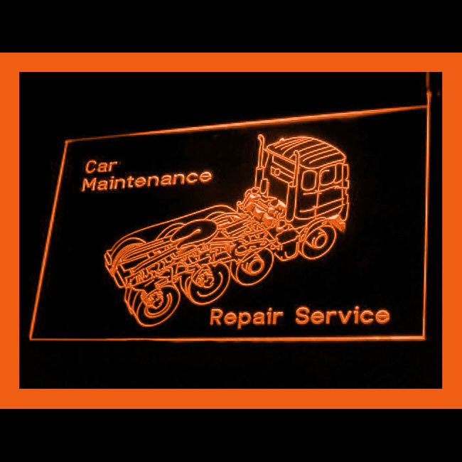 190136 Truck Open Auto Repair Vehicle Displays Home Decor Open Display illuminated Night Light Neon Sign 16 Color By Remote