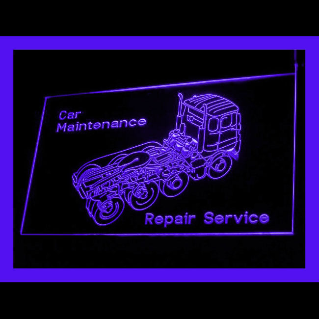 190136 Truck Open Auto Repair Vehicle Displays Home Decor Open Display illuminated Night Light Neon Sign 16 Color By Remote