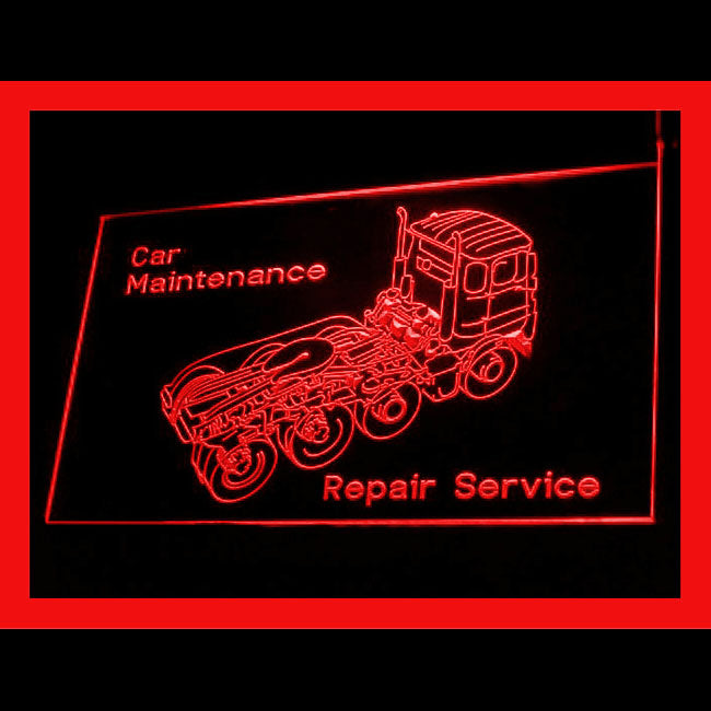 190136 Truck Open Auto Repair Vehicle Displays Home Decor Open Display illuminated Night Light Neon Sign 16 Color By Remote