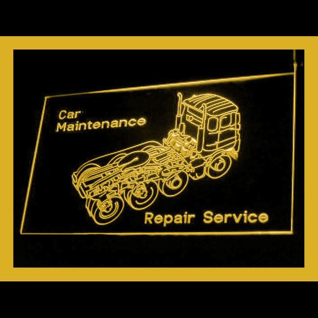 190136 Truck Open Auto Repair Vehicle Displays Home Decor Open Display illuminated Night Light Neon Sign 16 Color By Remote