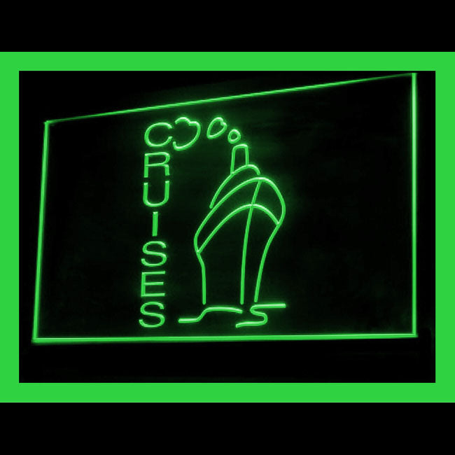 190141 Cuises Travel Agency Shop Home Decor Open Display illuminated Night Light Neon Sign 16 Color By Remote