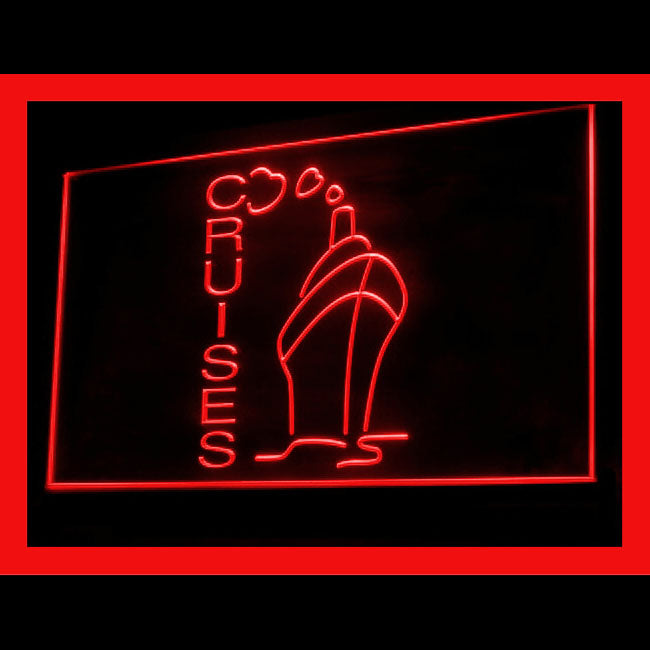190141 Cuises Travel Agency Shop Home Decor Open Display illuminated Night Light Neon Sign 16 Color By Remote