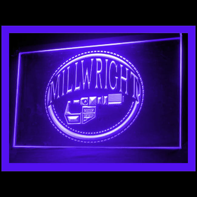 190145 Millwright Service Tools Shop Home Decor Open Display illuminated Night Light Neon Sign 16 Color By Remote