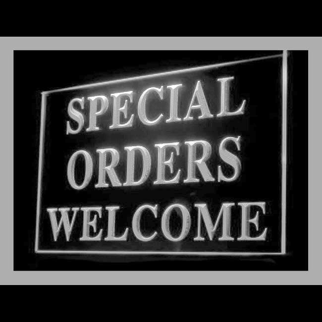 190154 Special Orders Welcome Restaurant Cafe Shop Home Decor Open Display illuminated Night Light Neon Sign 16 Color By Remote