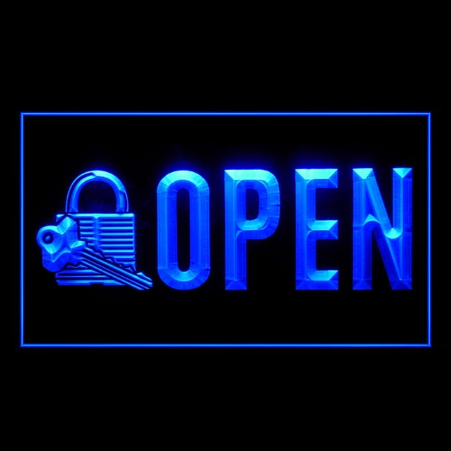 190161 Locksmith Key Cutting Tool Shop Home Decor Open Display illuminated Night Light Neon Sign 16 Color By Remote