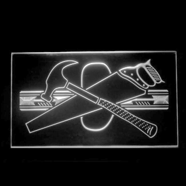 190167 Hammer Saw Tool Store Shop Home Decor Open Display illuminated Night Light Neon Sign 16 Color By Remote
