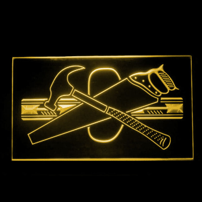 190167 Hammer Saw Tool Store Shop Home Decor Open Display illuminated Night Light Neon Sign 16 Color By Remote
