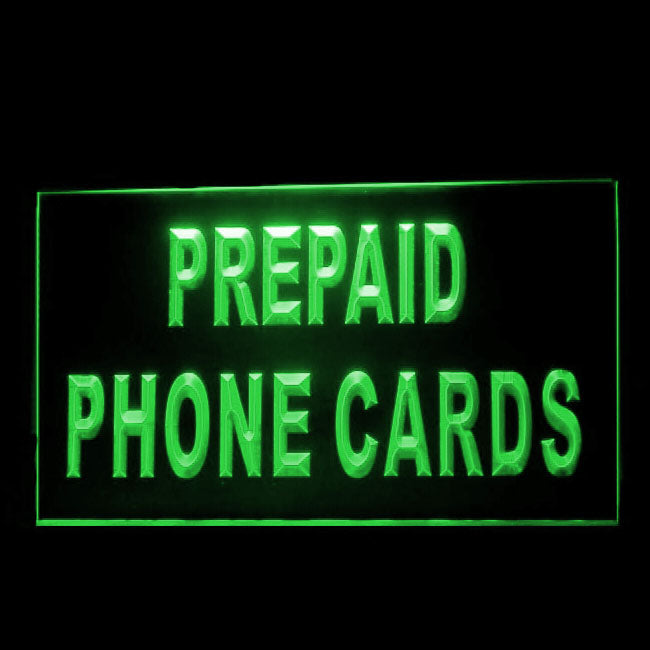 190180 Prepaid Phone Cards Telecom Shop Home Decor Open Display illuminated Night Light Neon Sign 16 Color By Remote
