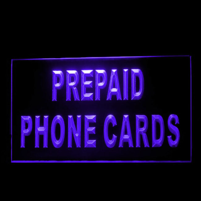190180 Prepaid Phone Cards Telecom Shop Home Decor Open Display illuminated Night Light Neon Sign 16 Color By Remote