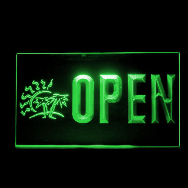 190182 Tanning Beauty Salon Shop Home Decor Open Display illuminated Night Light Neon Sign 16 Color By Remote