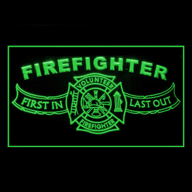 190206 Firefighter Fire Club Home Decor Open Display illuminated Night Light Neon Sign 16 Color By Remote