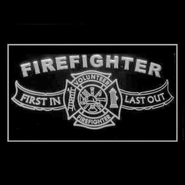 190206 Firefighter Fire Club Home Decor Open Display illuminated Night Light Neon Sign 16 Color By Remote