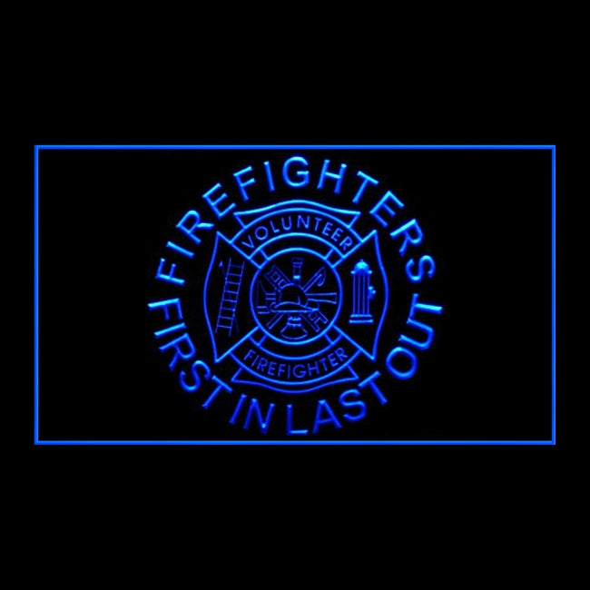 190207 Firefighter Fire Club Home Decor Open Display illuminated Night Light Neon Sign 16 Color By Remote
