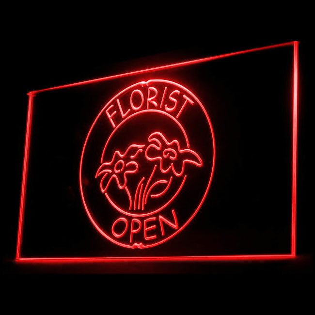 200004 Florist Flower Store Shop Home Decor Open Display illuminated Night Light Neon Sign 16 Color By Remote
