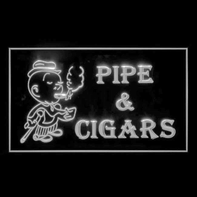 200014 Pipe Cigars Cuban Tobacco Store Shop Home Decor Open Display illuminated Night Light Neon Sign 16 Color By Remote
