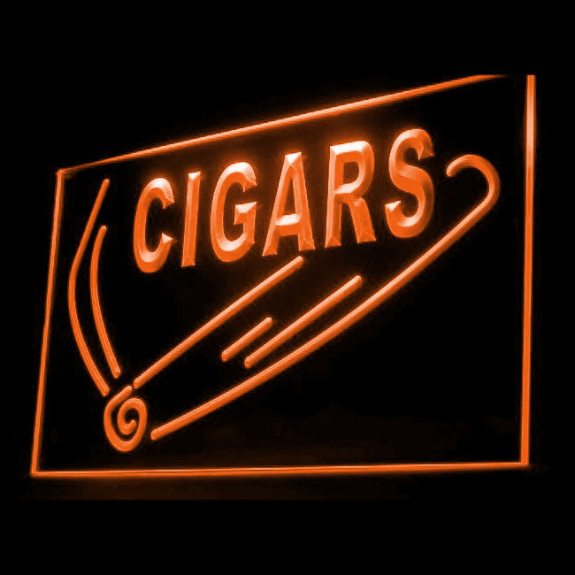 200046 Cigars Cuban Tobacco Store Shop Home Decor Open Display illuminated Night Light Neon Sign 16 Color By Remote
